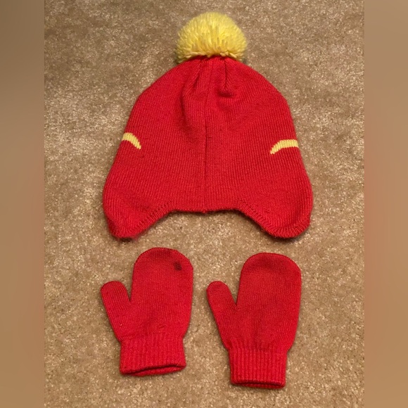 Toddler girls googles hat with matching mittens 2T - 5T - Picture 7 of 16